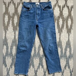 AGOLDE Riley High Rise Straight Crop